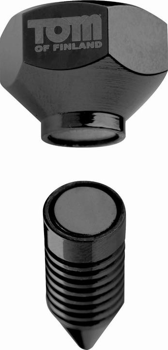 Actual product image Tom of Finland Bro's Pins Magnetic Nipple Clamps