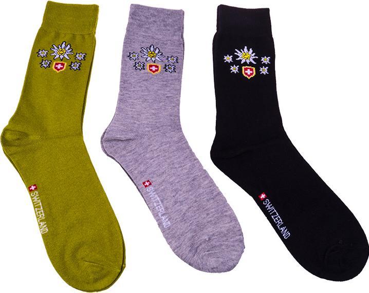 TopSpirit Socken "Edelweiss" (3er Pack, 39, 40, 41, 42, 43)