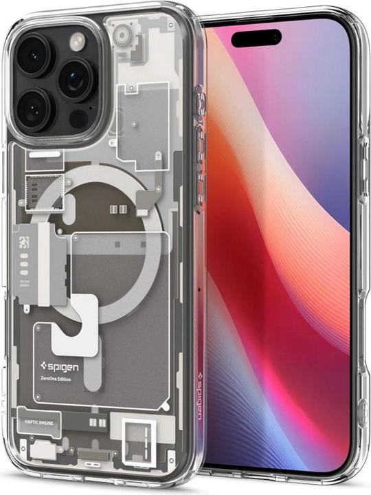 Actual product image Spigen Ultra Hybrid Mag Magsafe case for iPhone 16 Pro Max 6,9" zero one natural titanium (Apple iPhone 16 Pro Max)