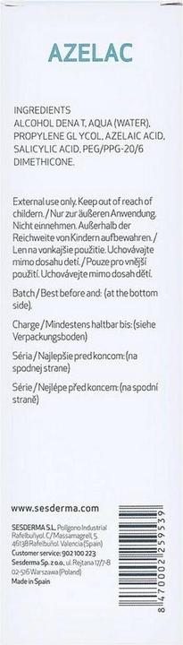 Produktbild Sesderma Azelac Lotion (Körperlotion, 100 ml)