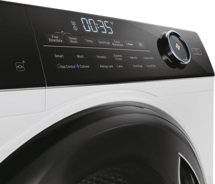 Actual product image Haier I-Pro Series 5 HW100-B14959U1 front loading washing machine 10 kg 1400 rpm White (10 kg, Left, EU plug)