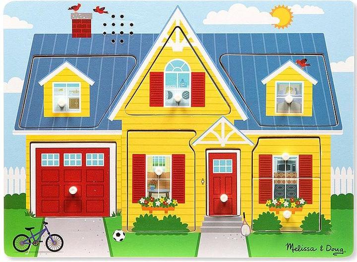 Image du produit Melissa & Doug Puzzle sonore - Maison (8 pièces)