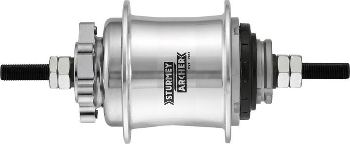Produktbild Sturmey Archer Achternaaf 2-speed automatisch - 36-gaats - schijfrem - zilver - aluminium