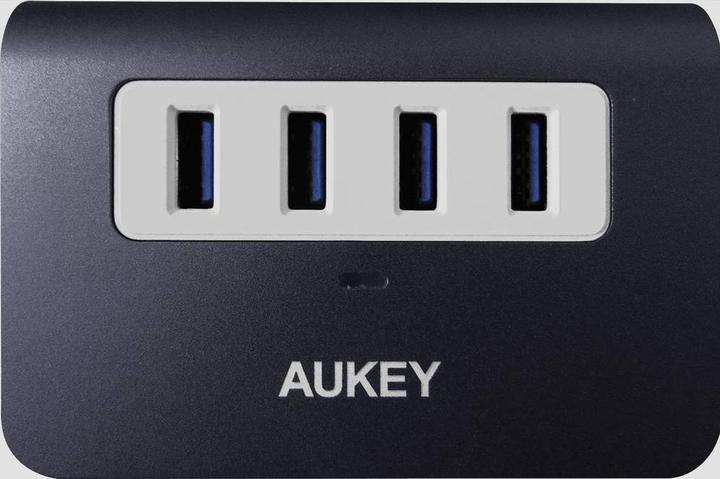 Produktbild Aukey CB-H36 4 Port USB 3.0-Hub Silber (USB-A, 4 Ports)