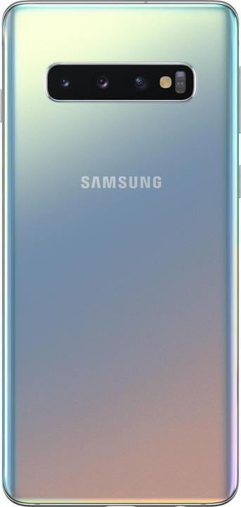 Produktbild Samsung Galaxy S10 (128 GB, Prism Silver, 6.10", Hybrid Dual SIM, 16 Mpx, 4G)