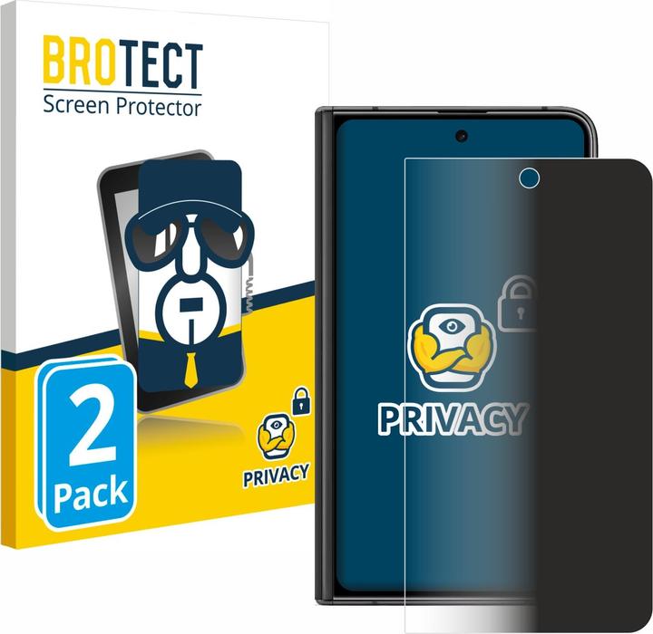 Actual product image BROTECT Anti-spy privacy film Blue light protection film (2 Piece, Google Pixel Fold)
