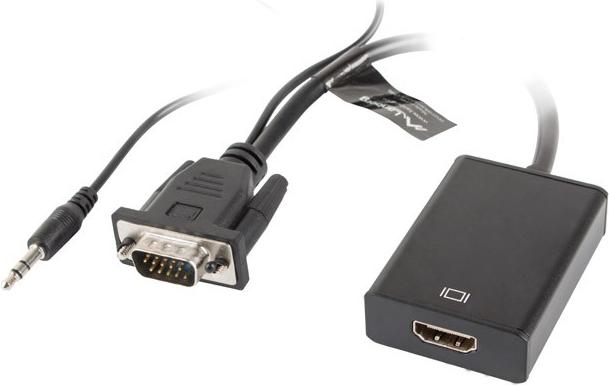 Actual product image Lanberg VGA - HDMI (VGA, HDMI, 20 cm)