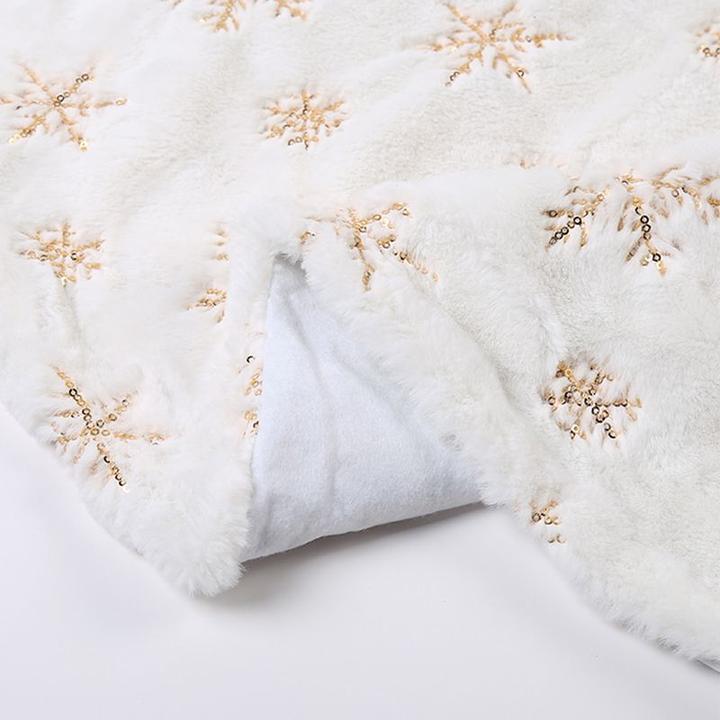 Actual product image Hermex Christmas Tree Blanket Christmas Tree Skirt Tree Skirt Mat Fir Tree Rug (1 -part)
