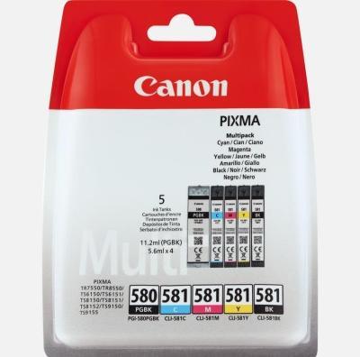 Image du produit Canon PGI-580/CLI-581 Multipack (C, M, Y, BK, PGBK)