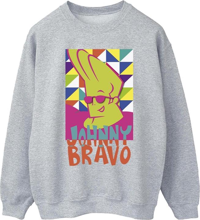 Actual product image Johnny Bravo Mens Multi Triangles Pop Art Sweatshirt (XXL)