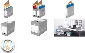 Produktbild Elba 100333274 Archivbox tric 10 cm breit 10 Stück für Hängeregistratur mit Reiter in der Farbe grau (1 x)