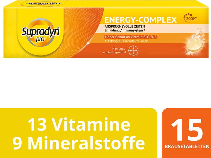 Produktbild Supradyn pro energy-complex (15 Stück, Brausetablette, 100 g)