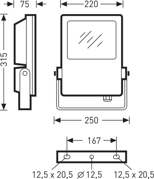 Actual product image Trilux Combial 30-RB8R/7500-740 1G1W ET (7500 lm, IP65)