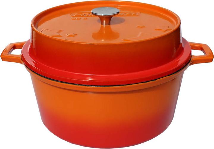 Grillfürst Dutch Oven without feet - enamelled - DO6 - orange