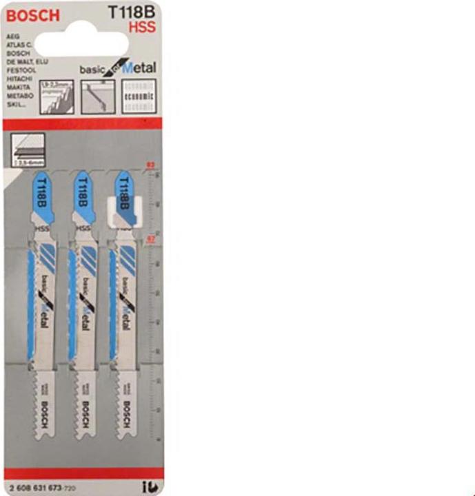 Image du produit Bosch Professional Zubehör T 118 B de base pour le métal