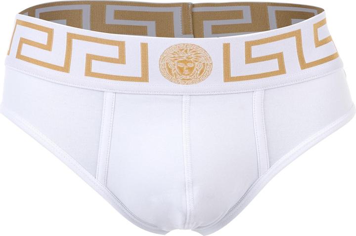 Actual product image Versace Underpants Tri-Pack Slip Jersey Topeka Bi-Stretch Cotton Organic New Logo (XL, pack of 3)