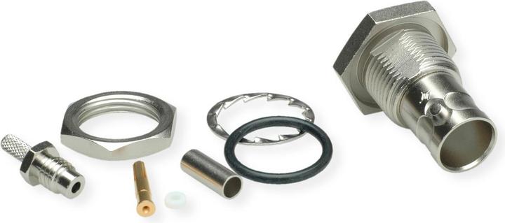 Produktbild Telegärtner BNC-Kabeleinbaubuchse Crimp G04 75 Ohm, crimp/crimp, A2903, Z04, G04 (RG-179 B/U)