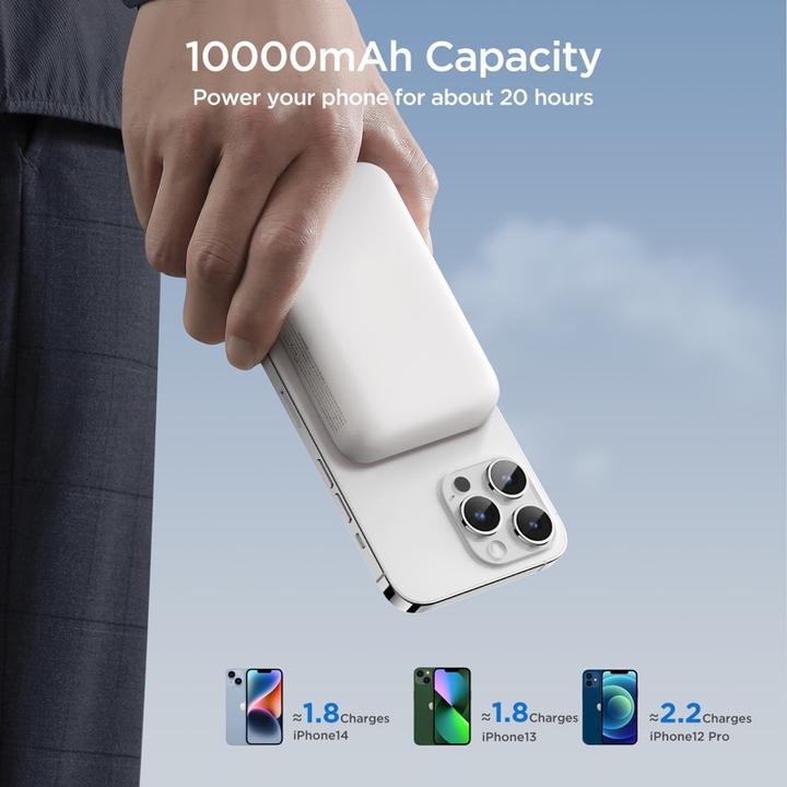 Actual product image Joyroom Mini Magnetic Wireless Powerbank (20W) (10000 mAh, 20 W, 15 Wh)