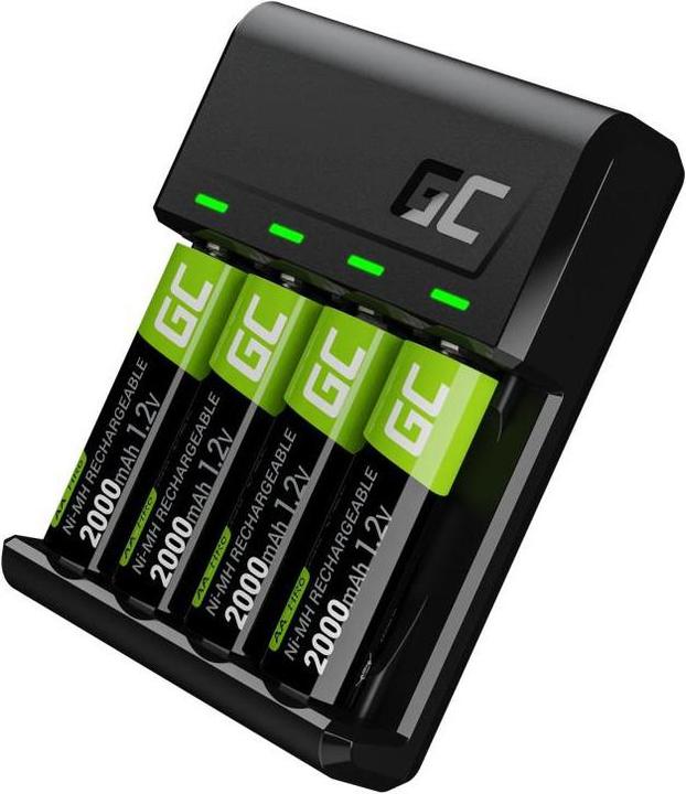 Produktbild GreenCell VitalCharger (GRSETGC01) (4 Stk., AA, 2000 mAh, Akku)