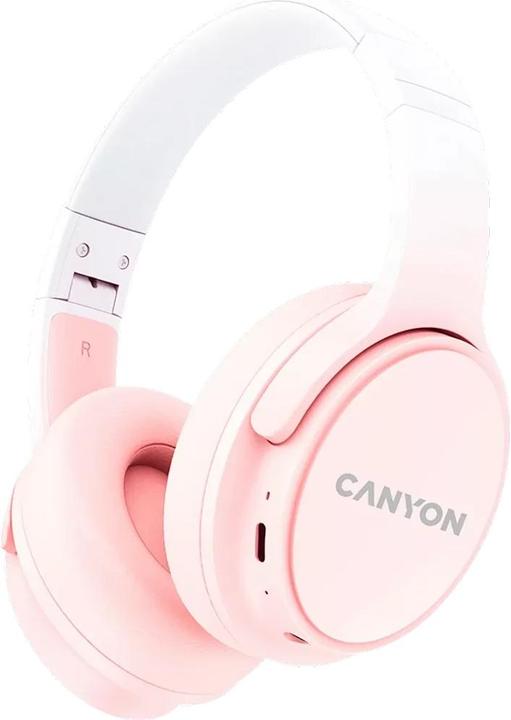 Immagine prodotto Canyon Auricolare Bluetooth OnRiff 4 On-Ear/BT5.3 rosa al dettaglio (Nessuna soppressione del rumore, 50 h, Senza fili)