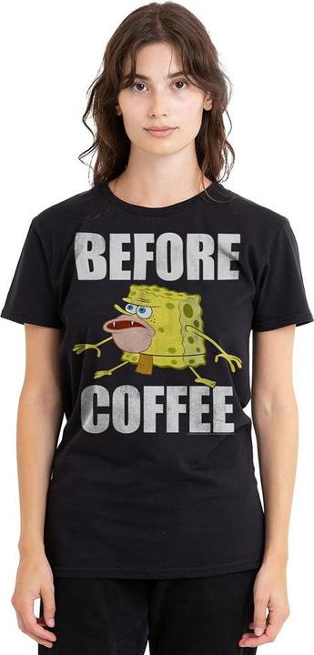 Produktbild Spongebob Squarepants Before Coffee Meme TShirt (XL)