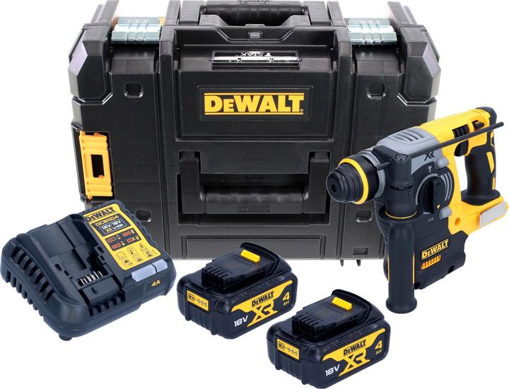 Actual product image DeWalt DCH 273 M2 Battery combi hammer 18V 2,1J SDS-Plus Brushless + 2x battery 4,0Ah + charger + TSTAK (Rechargeable battery operated)