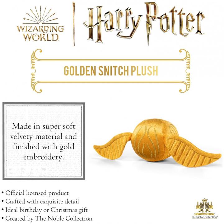 Actual product image Noble Collection Harry Potter Plush Figure Golden Snitch 10 cm (38 cm)