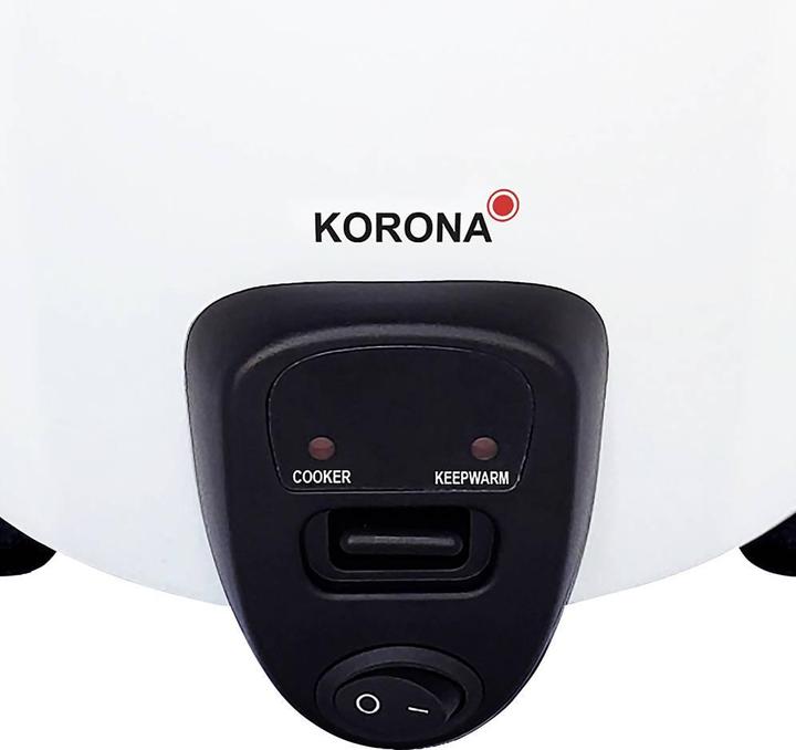 Actual product image Korona 58010 Rice cooker White, Black Non-stick coating, with steam function, with measuring cup