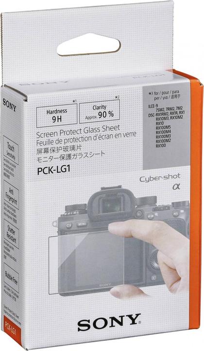 Actual product image Sony Glass protection film PCK-LG1 (Screen protector, RX100 VI, Alpha 9, DS1019+, alpha 7R III)