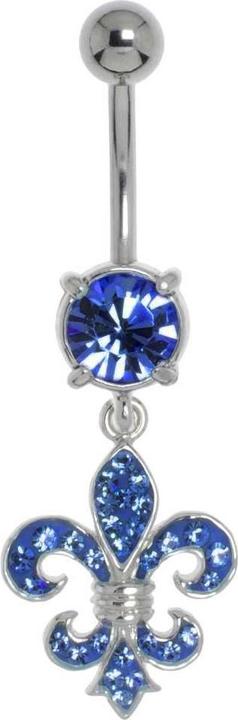 Produktbild Bijouteria Bauchpiercing (Kristall, Messing rhodiniert, Chirurgenstahl 316L)