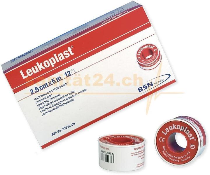 BSN Leukoplast® Fixierpflaster 5 m x 1.25 cm / 24 Stück (24 x)