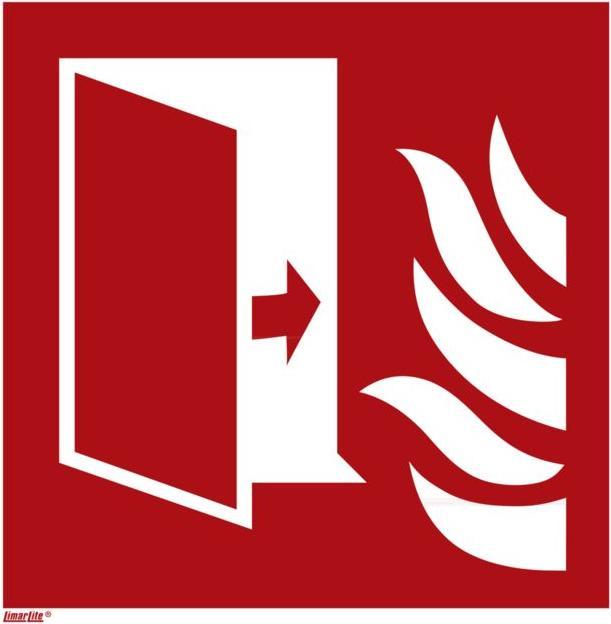 Actual product image Promat Fire protection sign Fire protection door