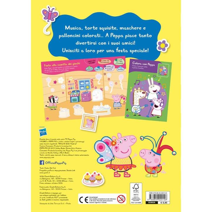 Image du produit Festeggia con Peppa (Italien, Giunti Editore, Édition illustrée (2 octobre 2024))