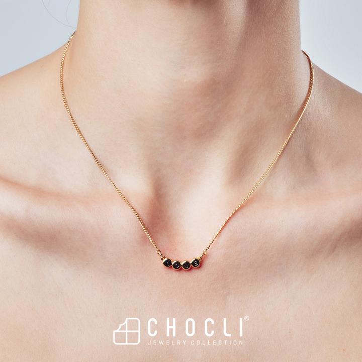 Image du produit MTM Collier Love Letters (Laiton, Or 18k, 43 cm)