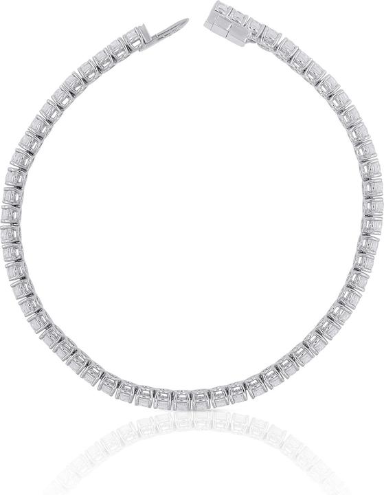 Actual product image Muau Bracelet diamond 5.00ct. white gold 750, 19cm (19 cm, 750/18K white gold)