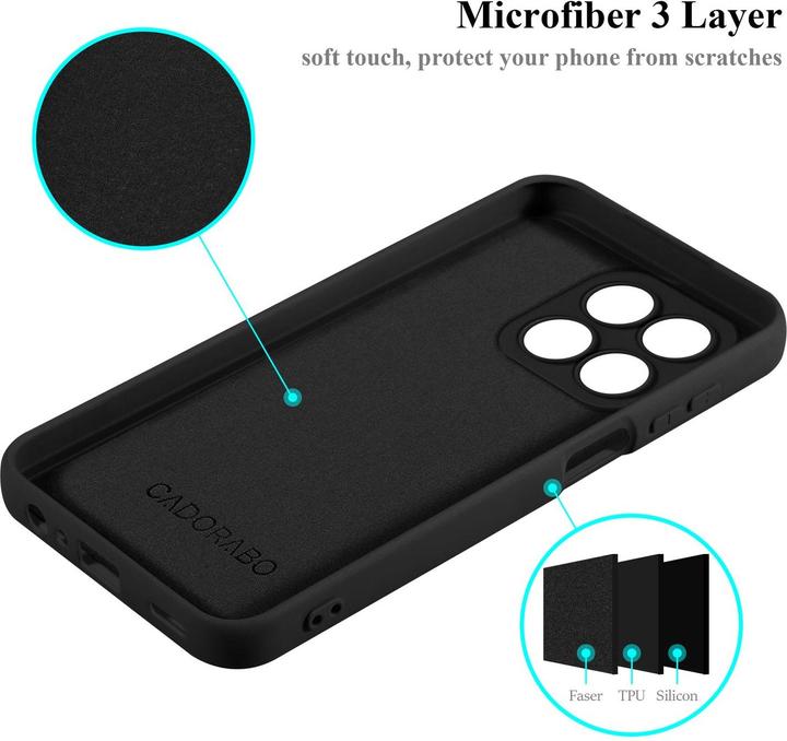 Actual product image Cadorabo Case for Honor x8a TPU in liquid protection silicone design (Honor X8a)