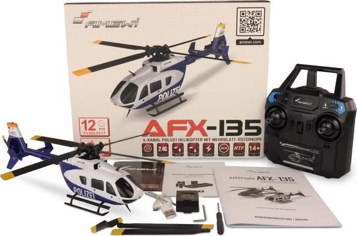 Actual product image Amewi AFX-135 POLICE 4-CHANNEL HELICOPTER 6G RTF