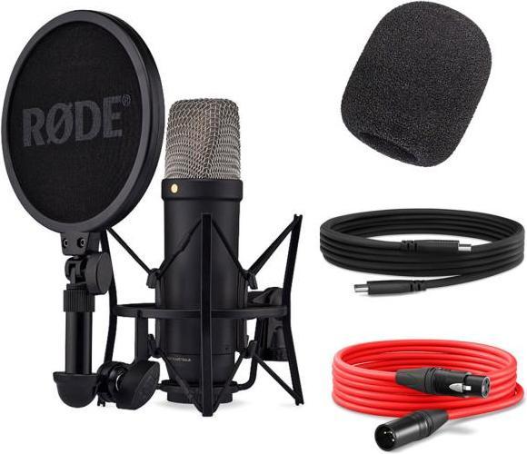 Actual product image RØDE NT1 5th Generation Microphone Black with Pop Filter