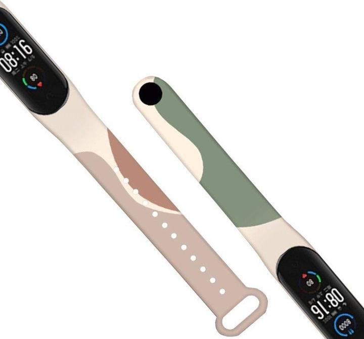 Actual product image Hurtel Strap Moro Wristband for Xiaomi Mi Band 4 / Mi Band 3 Silicone Strap Camo Watch Bracelet (4) (Plastic)