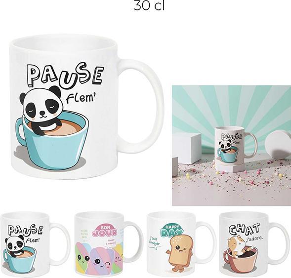 Image du produit Sombo Mug céramique Kawaii 30cl ass.