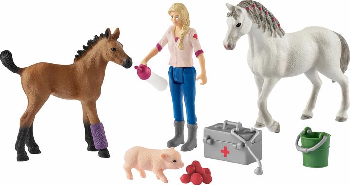 Actual product image Schleich Vet visits Merrie and Veulen