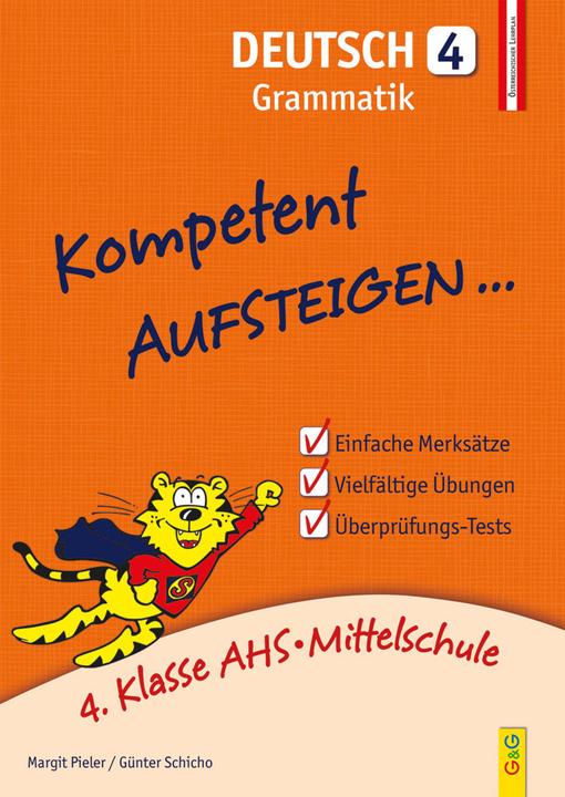 Produktbild Kompetent Aufsteigen Deutsch 4. Klasse. Grammatik (Deutsch, Margit Pieler, Günter Schicho, 2015)