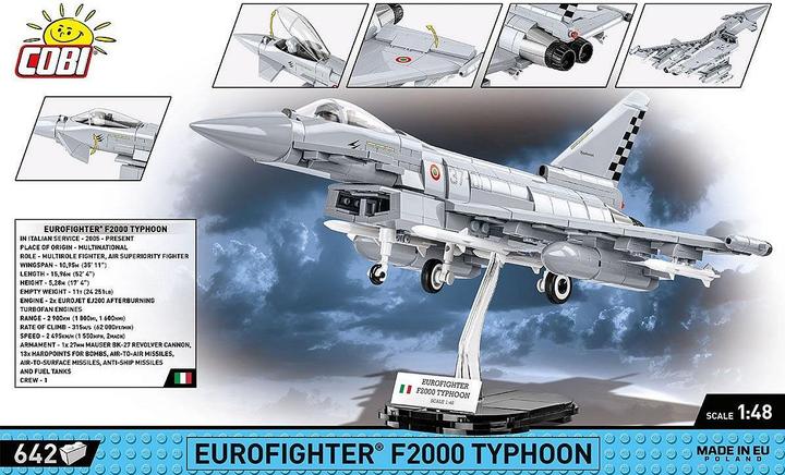 Actual product image Cobi 5849 - 642 PCS ARMED FORCES /5849/ EUROFIGHTER TYPHOON I
