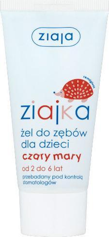 Immagine prodotto Ziaja Ziajka Czary Mary Gel per i denti - Gel per i denti con fluoro e gusto di frutta per bambini 50ml (50 ml)