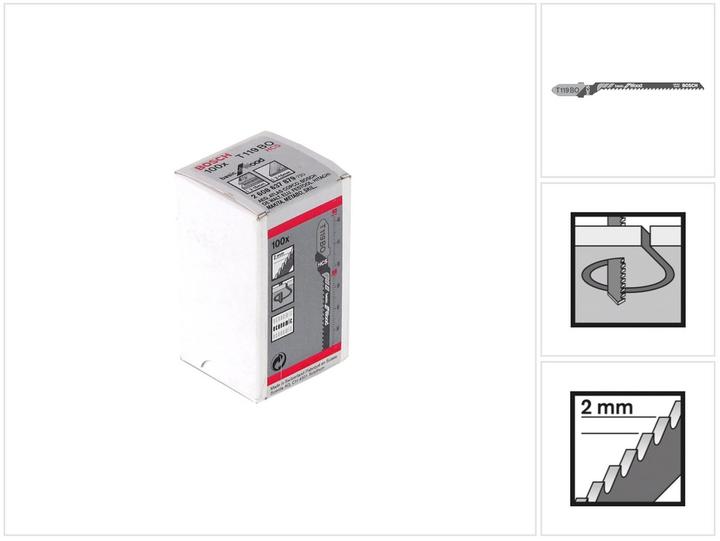 Actual product image Bosch Professional Zubehör T 119 BO, pack of 100