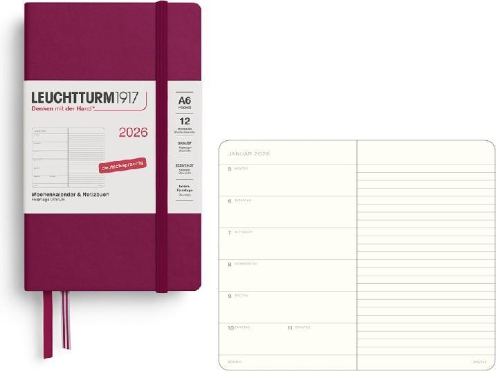 Produktbild Leuchtturm1917 Leuchtturm 1w/S Pocket Hc P.Red (A6, Deutsch)