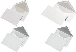 Image du produit Mailmedia Enveloppe, doublure en soie, C6, colle humide blanche, rabat pointu, 80 g, blanc mat, gris soie- (C6, 1 x)