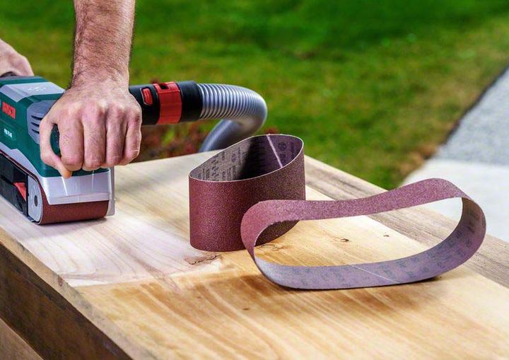 Actual product image Bosch Zubehör Sanding belt set for belt sander, 9 pieces, 75 x 533 mm, grit 60, 80, 100 (60, 80, 100)