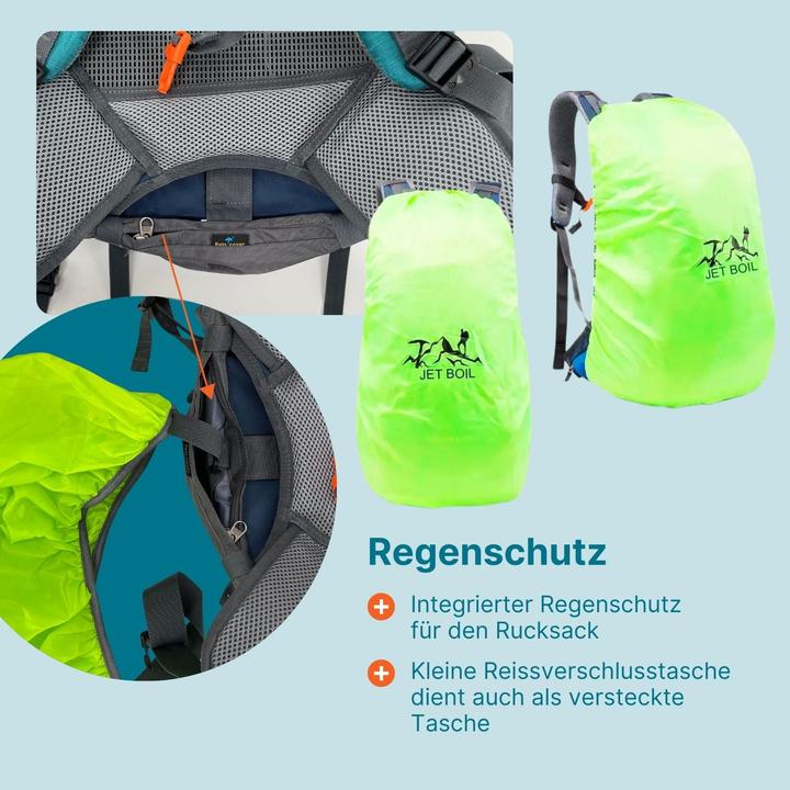 Image du produit Hermex Sac à dos de randonnée Sac à dos de trekking Sac à dos d'extérieur Sac à dos de camping (50 l)