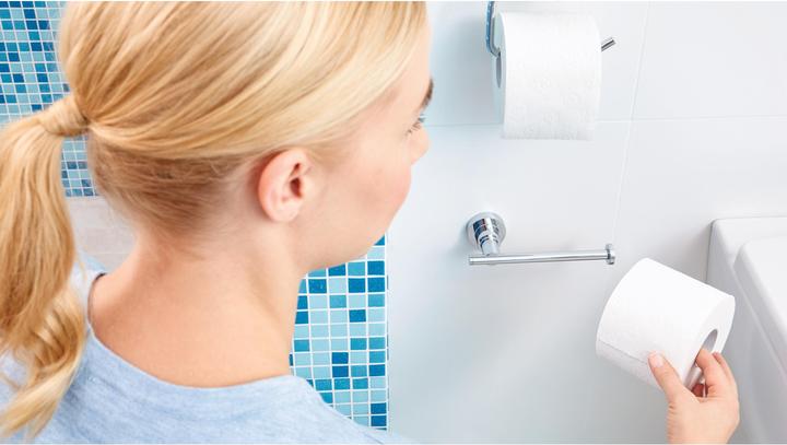Actual product image tesa LUUP WC replacement roll holder incl. adhesive solution without drilling